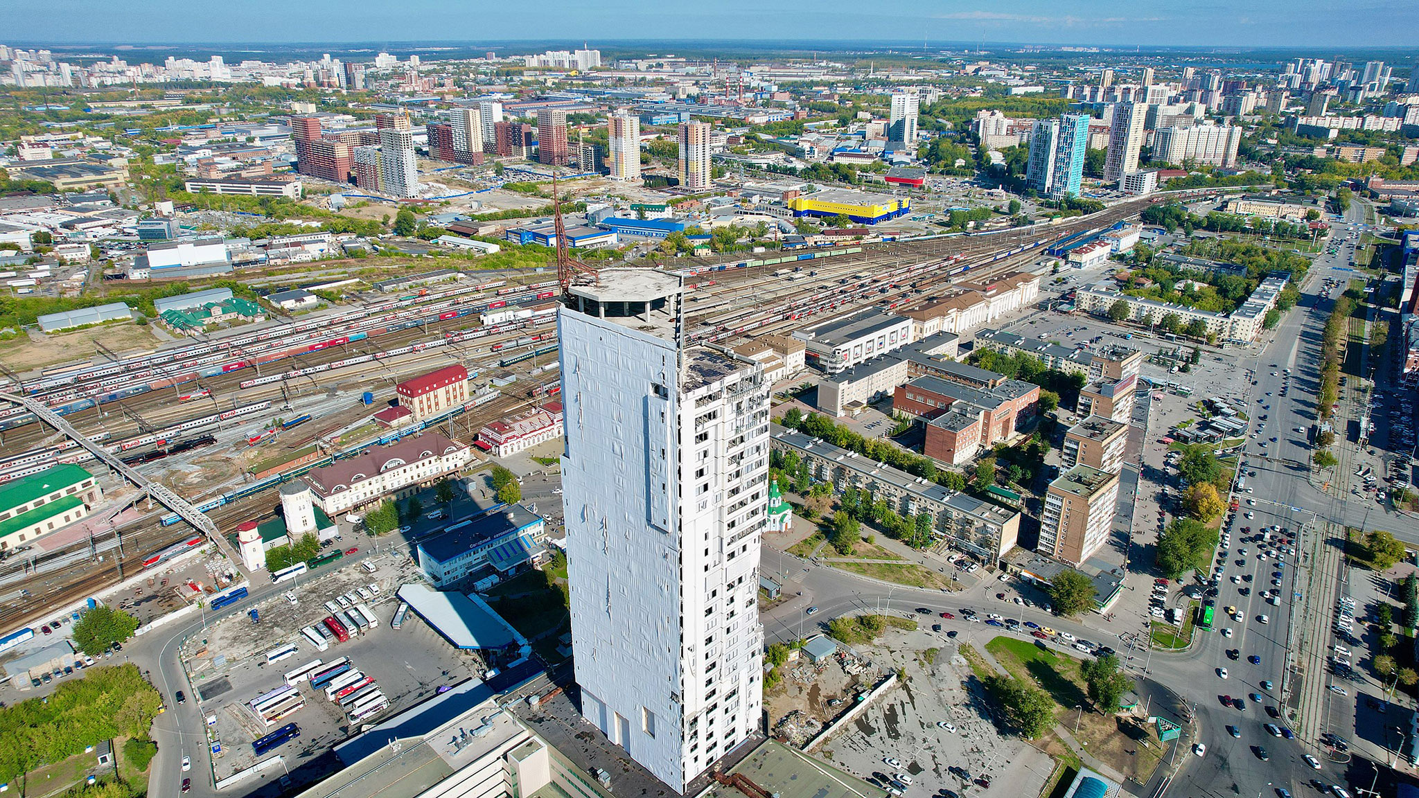 Заброшенный небоскрёб Призма, Екатеринбург (Prisma skyscraper, Yekaterinburg)